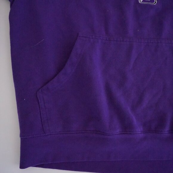 Vintage '90S OVB Purple Embroidered Scranton University Hoodie Sweatshirt Large - Picture 8 of 11